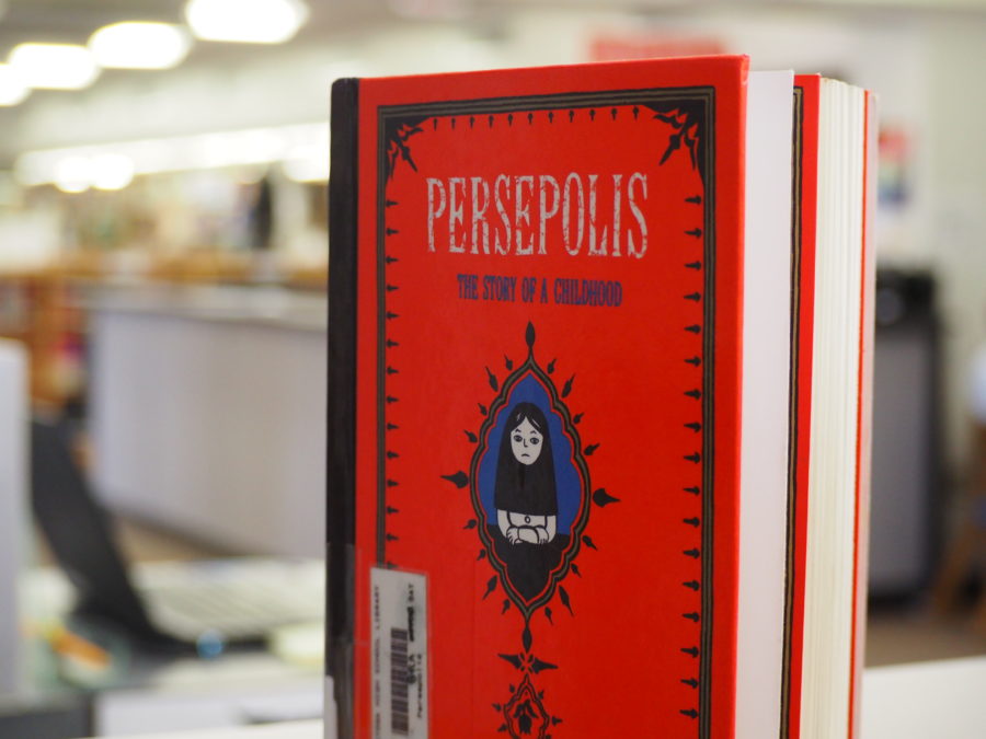 A new chapter: While Persepolis is not being read in World Literature classes this year, as teachers and administrators review its position in the cirriculum, it is still available in the library.