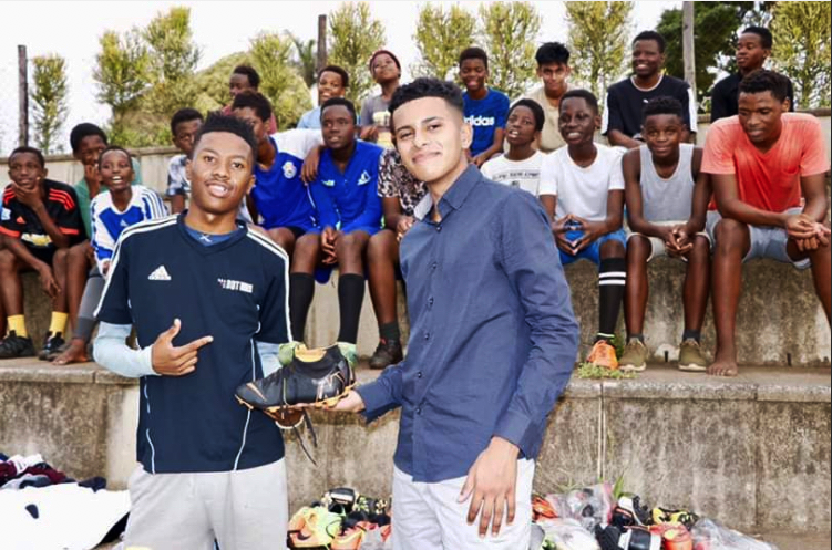 Sophomore donates soccer gear to South African children