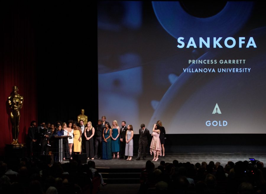 Documentary winner Princess Garrett, “Sankofa,”  during the 46th Annual Student Academy Awards® on Thursday, October 17, in Beverly Hills.