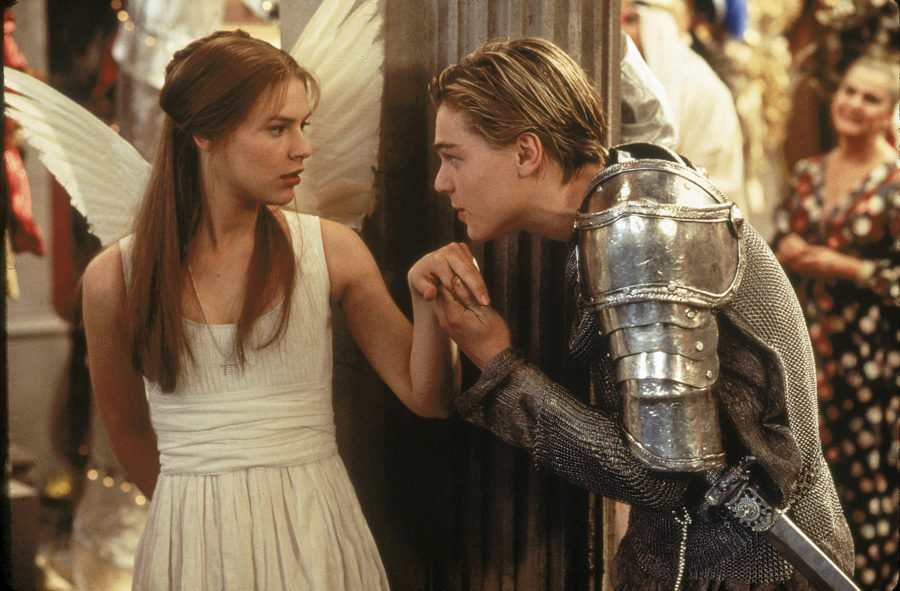Claire Danes and Leonardo DiCaprio in ROMEO AND JULIET (1996)
