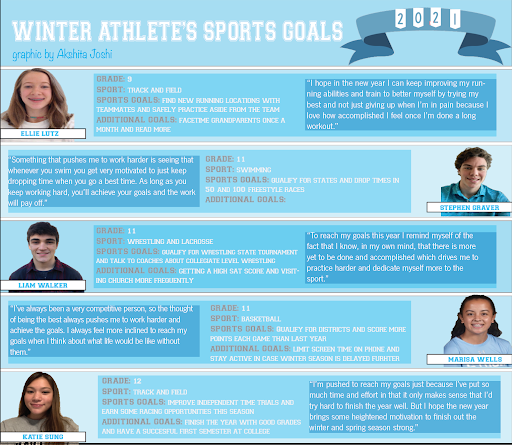 Winter athletes sports goals