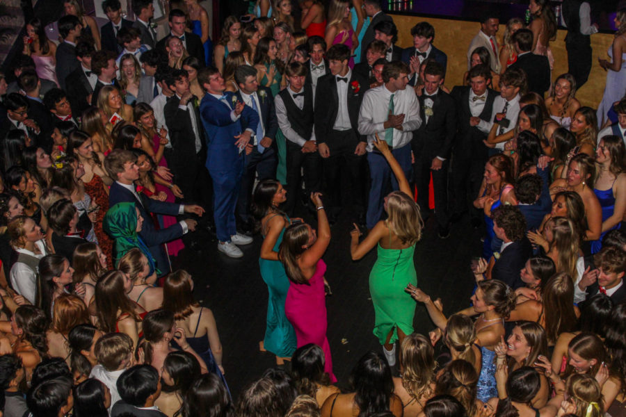 Students dance on the floor of the Phoenixville Foundry during Conestoga’s annual senior prom. The night was “Enchanted Garden”-themed, with fundraisers taking place in advance to help decrease ticket prices. 



