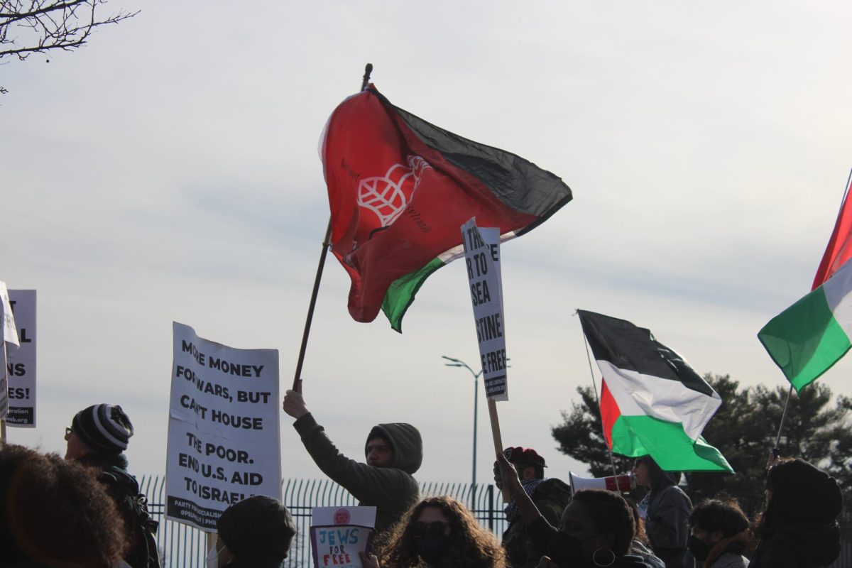 Pro-Palestinian protestors demonstrate in honor of late veteran Aaron Bushnell