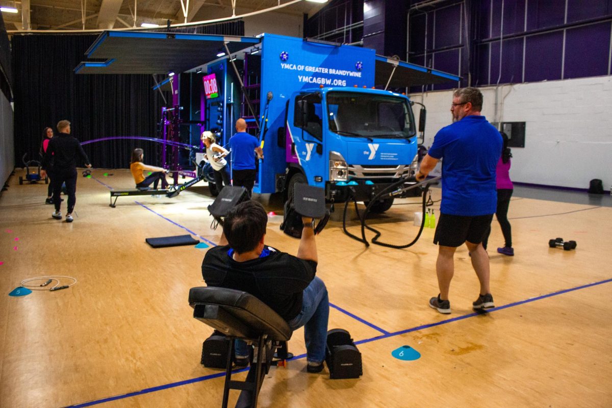 The Fit Truk: Staff from the YMCA of Greater Brandywine participate in training on the organization’s new Fit Truk. The Fit Truk connected to their overarching goal of providing access to health and wellness services for everyone.