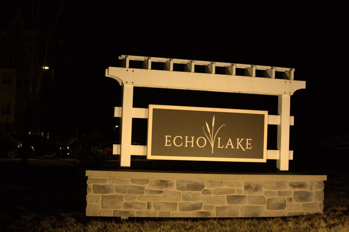 Collective community: A sign for the Echo Lake Senior Living Community stands near the front of the grounds. Echo Lake worked with the Paoli Fire Company to better help residents and local communities through establishing a nearby Paoli Fire Company Emergency Medical substation.