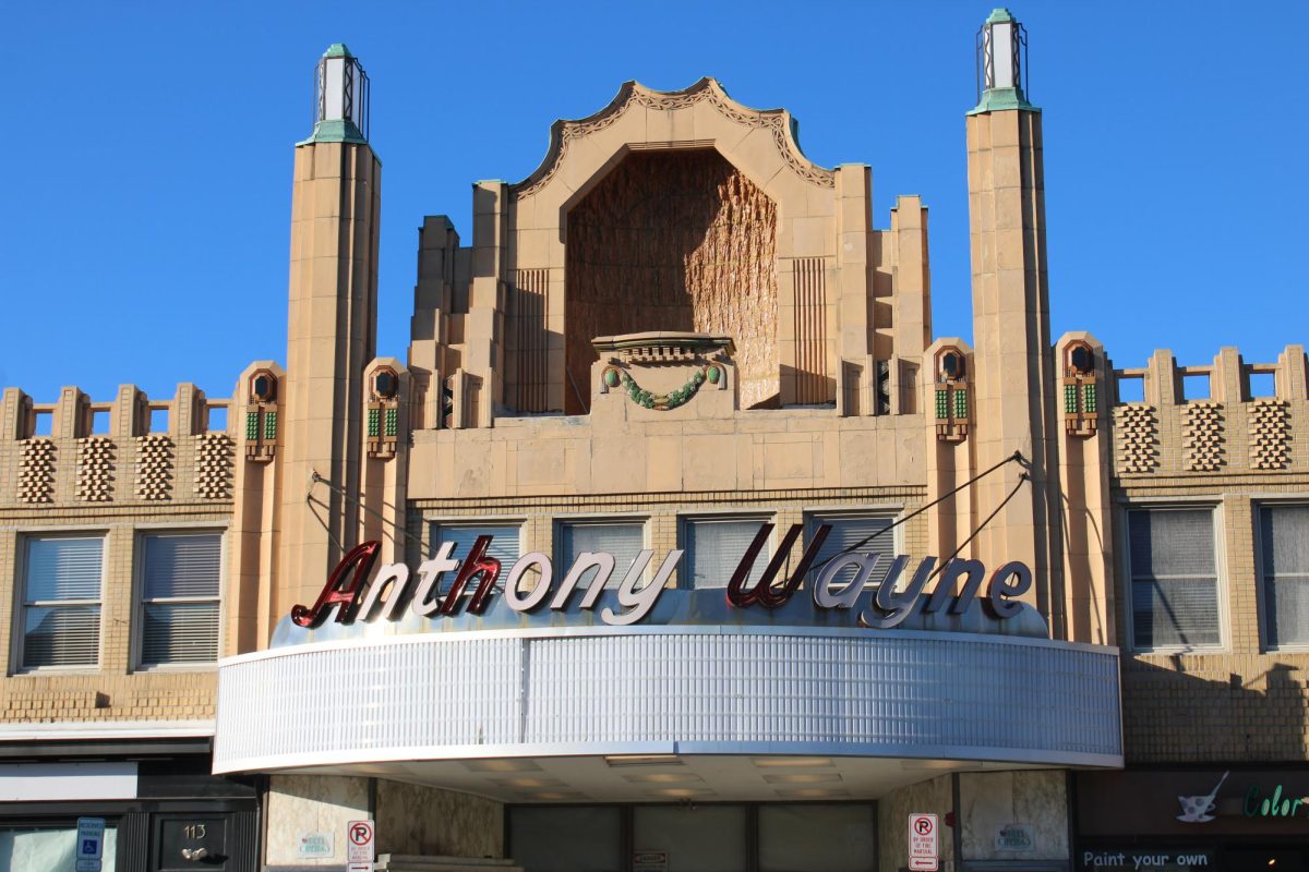 Closed down: The current Anthony Wayne Theater sits on Lancaster Avenue in Wayne with its blank marquee and boarded-up windows. The building’s distinctive Art Deco style made it a standout the street of local businesses. 