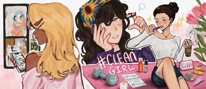 The messy side of the clean girl aesthetic