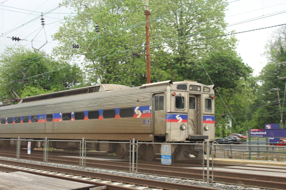 On track: A SEPTA inbound train comes into Daylesford station in Berwyn. SEPTA proposed to cut this route in its 2026 fiscal year budget proposal.