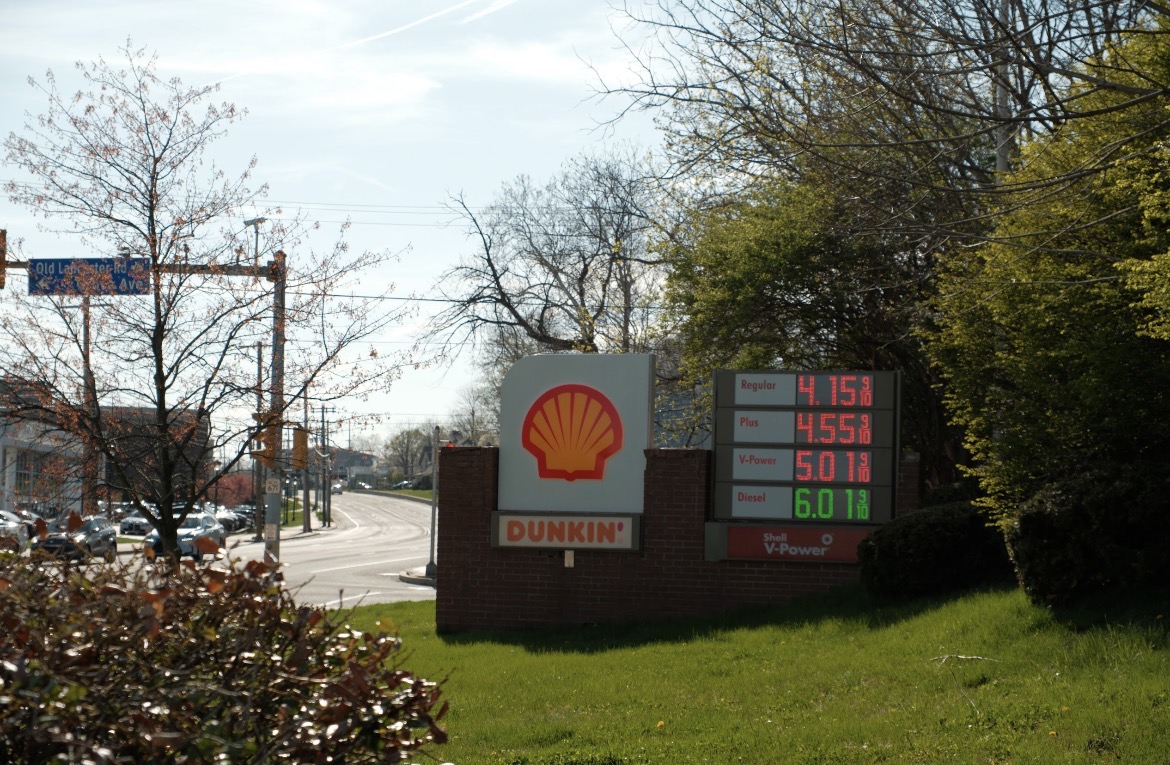 Global increase: The sign at a gas station near Conestoga reads $4.15 per gallon of regular gas. On Feb. 28, the U.S. and Israeli governments launched Operation Epic Fury targeting Iran, the world’s sixth-largest oil producer, which disrupted the global oil supply and drove gas prices up to an average of $4.19 per gallon for standard gas.